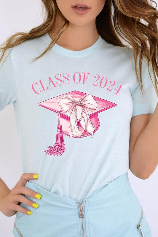 Coquette Class of 2024 Graphic T Shirts