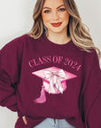 Coquette Class of 2024 Graphic Fleece Sweatshirts