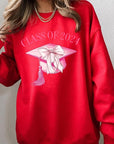 Coquette Class of 2024 Graphic Fleece Sweatshirts