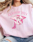 Coquette Class of 2024 Graphic Fleece Sweatshirts