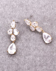 Flower Shaped Rhinestone Stud Earrings