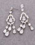 Bell Shape Cubic Zirconia Drop Earrings