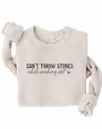 Can't Throw Stones Bella Premium Sweatshirt PLUS