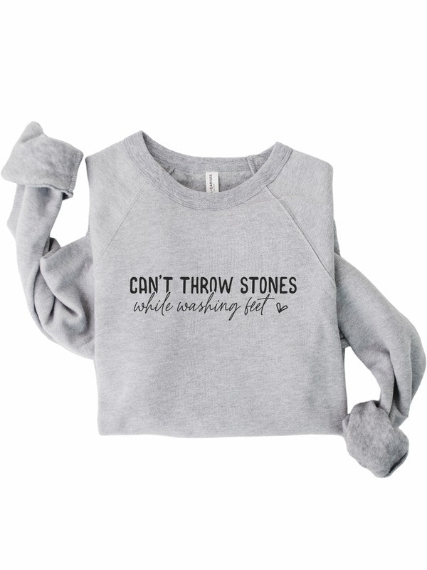 Can&#39;t Throw Stones Bella Premium Sweatshirt PLUS