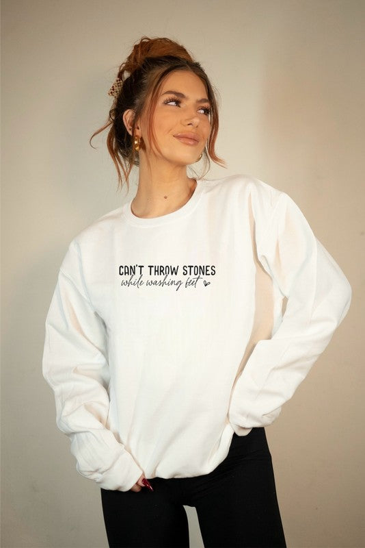 Can&#39;t Throw Stones Bella Premium Sweatshirt PLUS