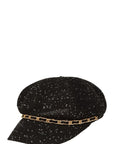 Chain Buckle Beret Straw Hat