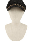 Chain Buckle Beret Straw Hat