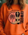 Sunkissed Cowgirl Graphic Fleece Sweatshirts