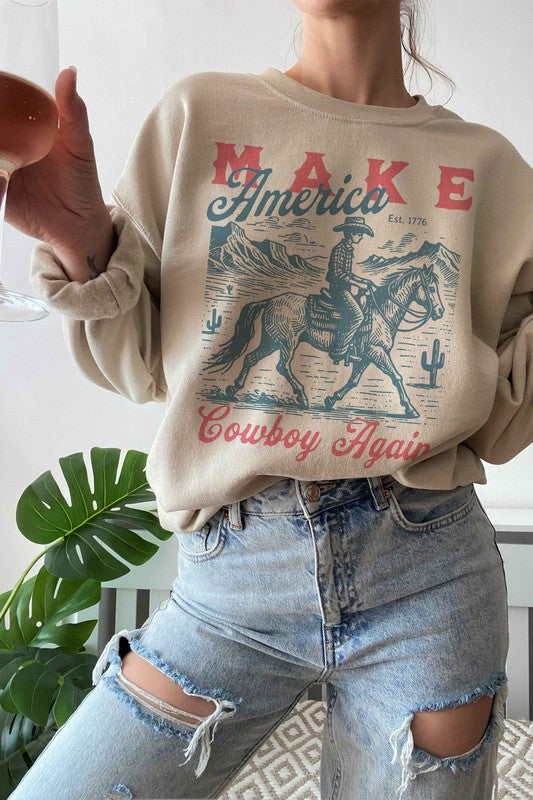 Make America Cowboy Again Graphic Sweatshirt