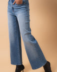 Denim Lab USA High Rise Relaxed Wide Leg Jeans