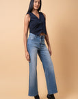 Denim Lab USA High Rise Relaxed Wide Leg Jeans