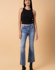 Insane Gene Mid Rise Crop Flare