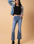 Insane Gene Mid Rise Crop Flare