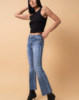 Insane Gene Mid Rise Crop Flare