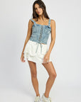 Emory Park Cargo Denim Corset