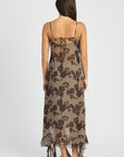 Emory Park Floral Ruffle Maxi Dress