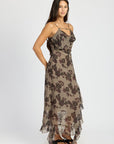 Emory Park Floral Ruffle Maxi Dress