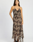 Emory Park Floral Ruffle Maxi Dress