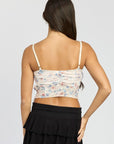 Emory Park Floral Mesh Corset Top