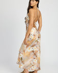 Emory Park Halter Neck Floral Maxi Dress