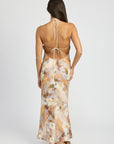 Emory Park Halter Neck Floral Maxi Dress