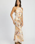 Emory Park Halter Neck Floral Maxi Dress