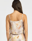 Emory Park Printed Cami with Side Drawstrings