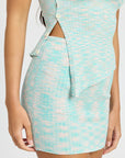 Emory Park Low Waist Mini Ribbed Skirt