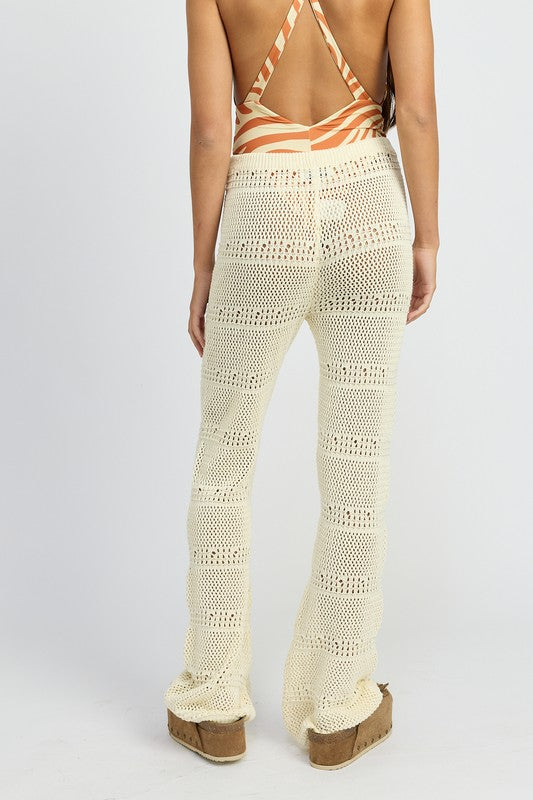 Emory Park Crochet Pants with Drawstrings