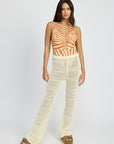 Emory Park Crochet Pants with Drawstrings