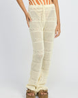 Emory Park Crochet Pants with Drawstrings