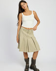 Emory Park Knee Length Pleated Skirt