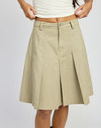 Emory Park Knee Length Pleated Skirt