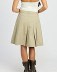 Emory Park Knee Length Pleated Skirt