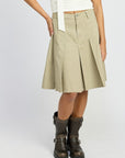 Emory Park Knee Length Pleated Skirt