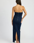 Emory Park Bodycon Tube Denim Dress