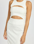 Emory Park Sleeveless Cut Out Midi Dress