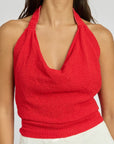 Emory Park Cowl Neck Halter Top