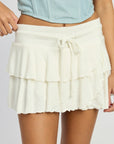 Emory Park Tiered Ruffle Mini Skort