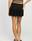 Emory Park Tiered Ruffle Mini Skort