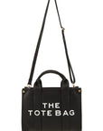 The Medium Pleather Crossbody Tote Bag