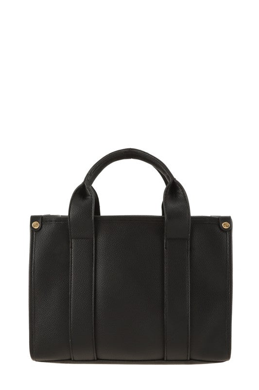 The Medium Pleather Crossbody Tote Bag