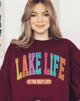 Lake Life Graphic Fleece Sweatshirts