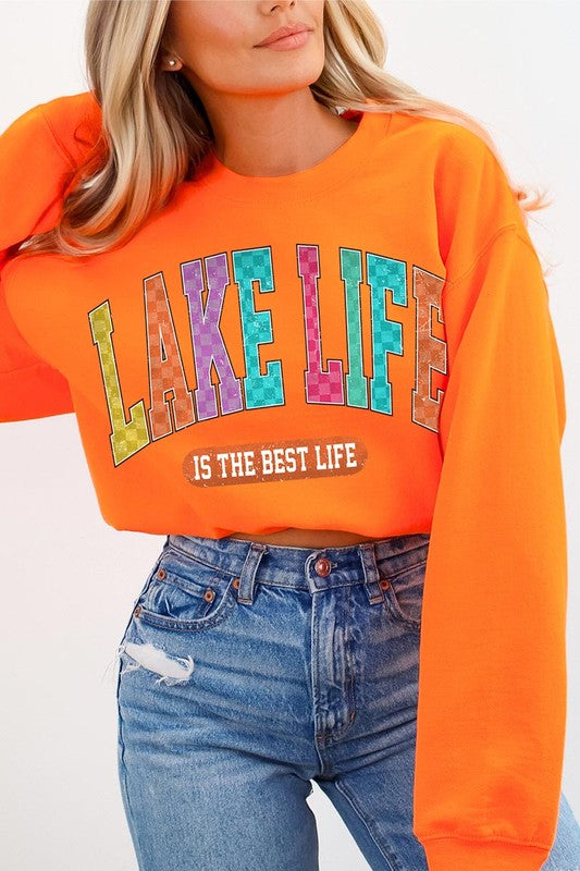 Lake Life Graphic Fleece Sweatshirts