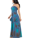 Women's Denim Long Maxi Dress by Claude