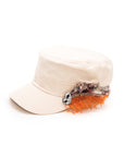 Crystal Lace Embellished Cadet Hat