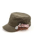 Crystal Lace Embellished Cadet Hat