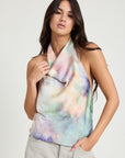 Emory Park Tie Dye Cowl Neck Top