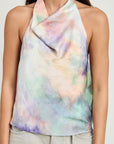 Emory Park Tie Dye Cowl Neck Top