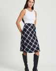 Emory Park Bias A-Line Midi Skirt